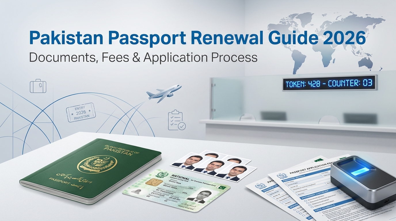 Pakistan Passport Renewal Guide 2026: Documents, Fees & Application Process